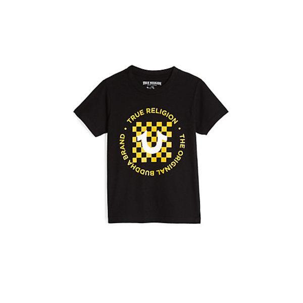 Checker U Tee | Black | Size 2t | True Religion