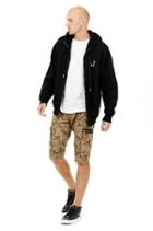 Mens Circuit Graphic Zip Up Hoodie | Black | Size X Small | True Religion