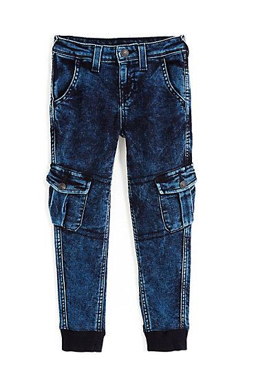Cargo Runner Kids Sweatpant | Stone Blue | Size 2t | True Religion