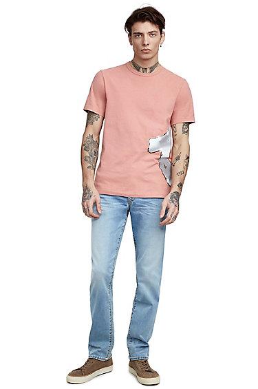 Chromed Out Mens Tee | Space Mauve | Size X Small | True Religion