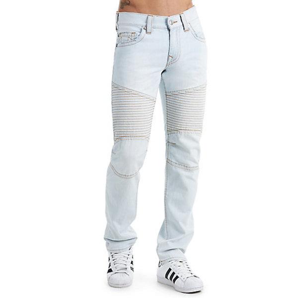 Men's Slim Fit Moto Jean | Sandy Wood | Size 34 | True Religion