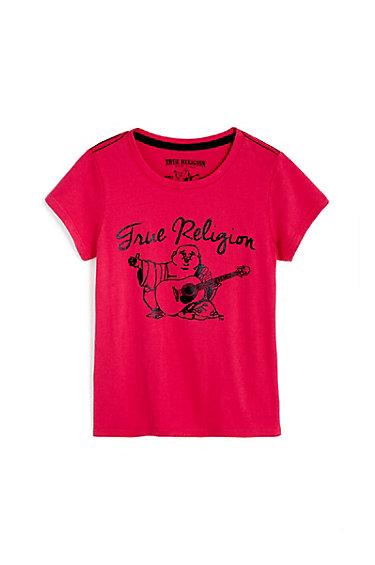 Buddha Kids Tee | Fuschia | Size Medium | True Religion