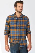 True Religion Flannel Workwear Mens Shirt - Brown