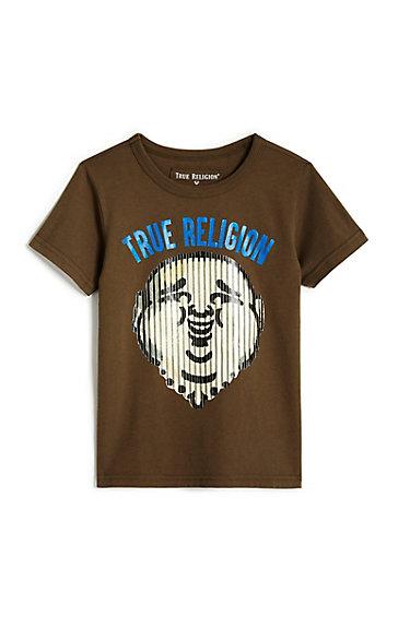 Toddler/little Kids Buddha Stripe Tee | Olive | Size 2t | True Religion