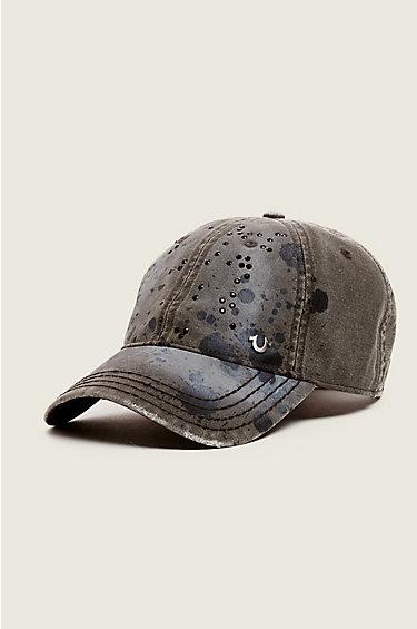 Paint Splatter Baseball Cap | Charcoal | True Religion