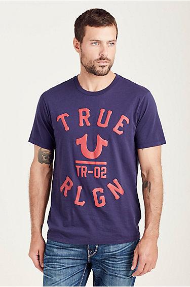 Knock Out Mens Tee | Navy | Size X Large | True Religion