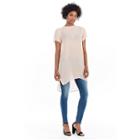 Womens Sheer Silk Tunic Dress | Dusty Pink | Size Medium | True Religion