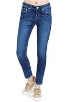 Ankle Super Skinny Womens Jean | Blue Veins | Size 23 | True Religion