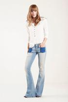 True Religion Karlie Low Rise Welt Pocket Bell Bottom (short Inseam) Womens Jean