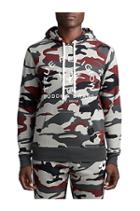 Mens Buddha Graphic Pullover Hoodie | Grey /redwood | Size Small | True Religion