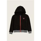Moto Zip Kids Hoodie | Black | Size Large | True Religion