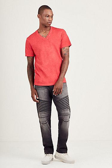 Geno Slim Moto Mens Jean | Rebel Race | Size 29 | True Religion