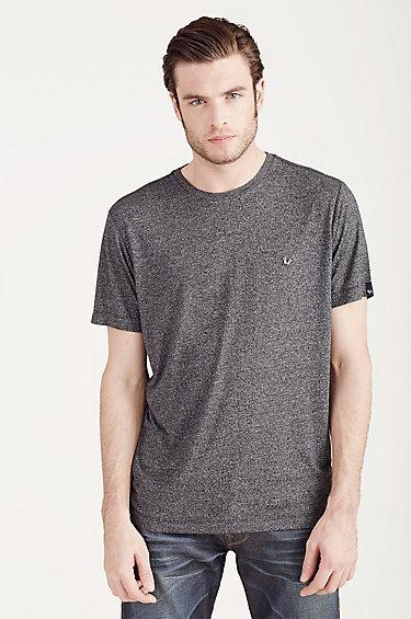 True Religion Crew Neck Mens Tee - Jet Black