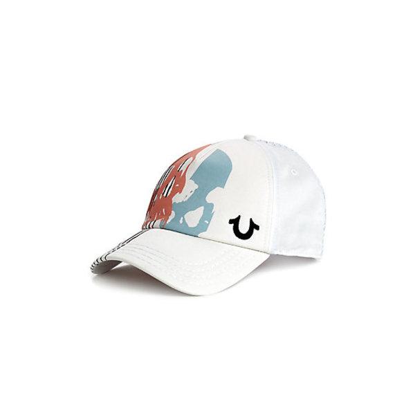 Skull Graphic Trucker Hat | White | True Religion