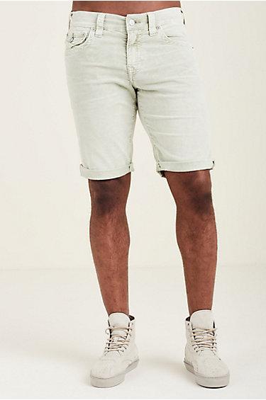 Ricky Corduroy Mens Short | Green | Size 34 | True Religion