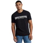 Mens Arch Logo Crew Neck Tee | Black | Size Small | True Religion