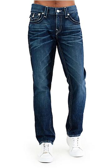 Dark Wash W/flap Mens Skinny Jean | Indigo Heavens | Size 28 | True Religion