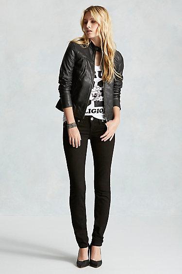 True Religion Hand Picked Skinny Crytal Logo Jean - Super Vixon
