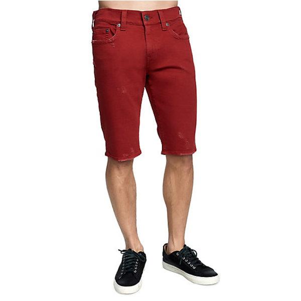 Mens Straight Ricky Short | Ruby Red | Size 28 | True Religion