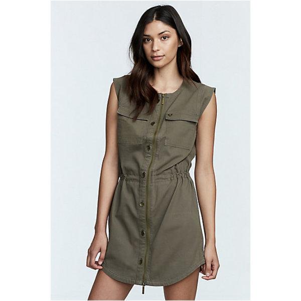 Womens Military Utlity Dress | Green | Size Small | True Religion