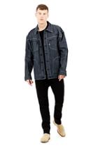 Mens Urban Baggy Denim Jacket | Raw | Size Small | True Religion