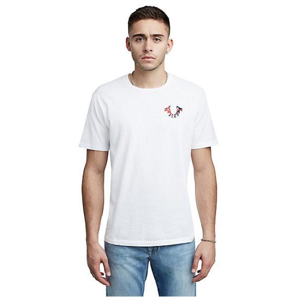 Men's Tie Dye True Circle Tee | White | Size X Large | True Religion