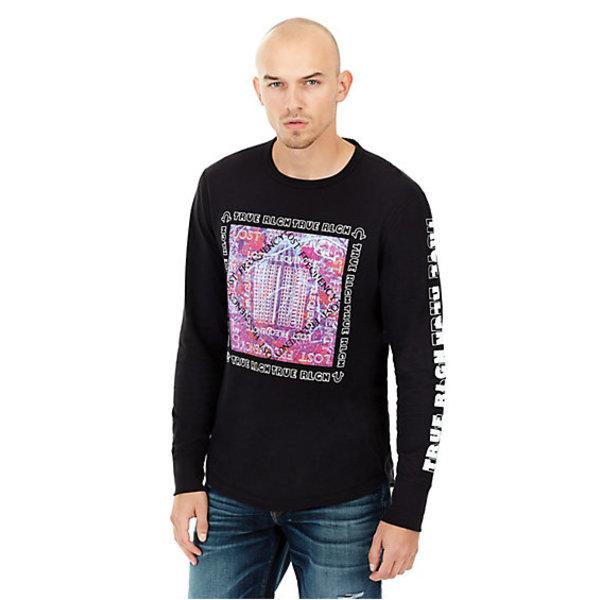 Frequency Mens Tee | Black | Size Small | True Religion