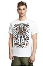 Mens Sketch Graffiti Graphic Tee | White | Size X Small | True Religion