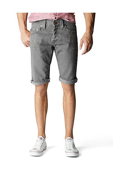 True Religion Geno Slim Overdye Mens Short - Black