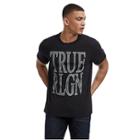 Mens Crafted Chain Logo Tee | Black | Size X Small | True Religion