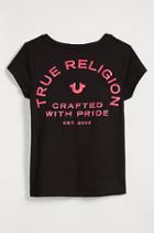 True Religion Branded Logo Toddler/little Kids Tee - Black