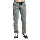 Mens Overdyed Super T Rocco Skinny Jean | Olive Backdrop | Size 29 | True Religion