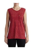 Seamed Wash Womens Tank Top | Ruby Red | Size X Small | True Religion
