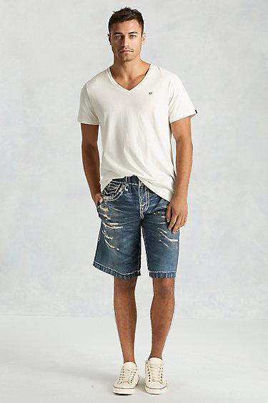 True Religion Bradley Mens Short - Authentic Wash