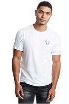 Men's Valient 02 Flag Crew Neck Tee | White | Size X Small | True Religion