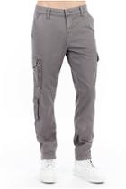 Mens Sateen Modern Utility Cargo Pant | Grey | Size 38 | True Religion