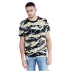 Mens Geo Camo Buddha Graphic Tee | Black | Size Small | True Religion