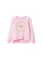 Tr Kids Sweatshirt | Soft Pink | Size Small | True Religion