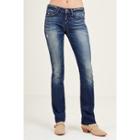Billie Straight Cable Stitch Womens Jean | Dark Bell Blues | Size 24 | True Religion