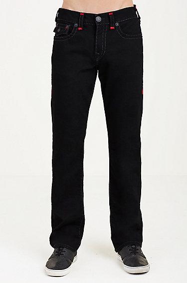 Ricky Straight Super T Mens Jean | Midnight Black | Size 29 | True Religion