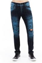 Ripped Rocco Skinny Biker Mens Jean | Blue Blaze | Size 34 | True Religion