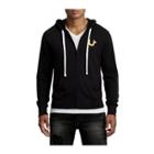 Men's Checkered Active Zip Up Hoodie | Black | Size Small | True Religion