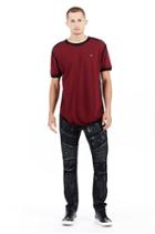 Short Sleeve Elongated Graphic Mens Varsity Mens Tee | Ox Blood  | Size Small | True Religion