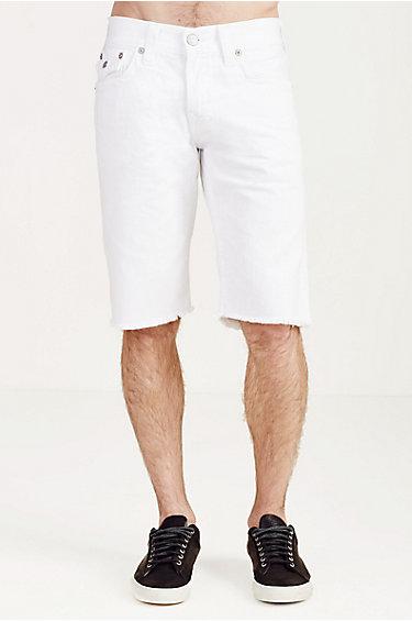 True Religion Ricky Jean Mens Short - Optic White