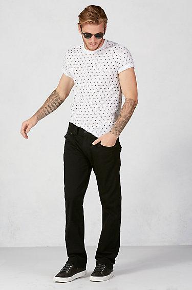 True Religion Ricky Straight 32 Inseam Mens Black Jean - Midnight