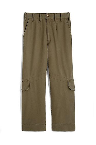 Unisex Wide Leg Cargo Pant | Burnt Olive | Size 3 | True Religion