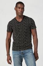 True Religion True Repeat Graphic Mens T-shirt - Washed Black