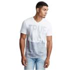 Double Ombre V Neck Mens Tee | White | Size X Large | True Religion