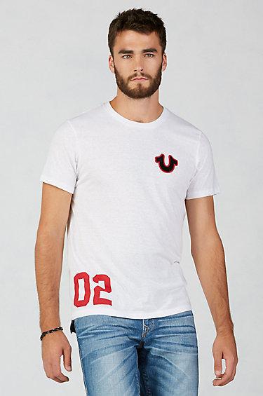 True Religion Hand Picked True Sport Mens T-shirt - White