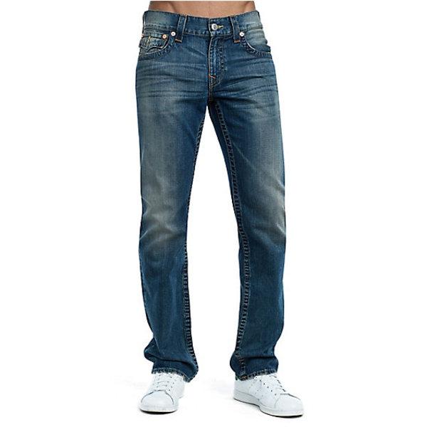 Men's Straight Fit Multi Stitch Jean | Chrome Blue | Size 30 | True Religion